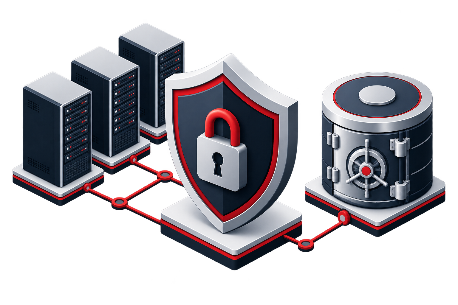 Security controls protecting application servers and data